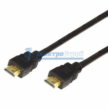 Шнур  HDMI - HDMI  gold  1.5М  без фильтров  (PE bag)  PROCONNECT