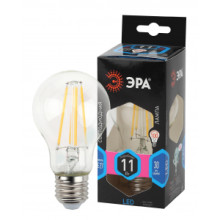 Лампочка светодиодная ЭРА F-LED A60-11W-840-E27 Е27 11Вт филамент груша нейтральный белый свет