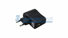 Сетевое зарядное устройство USB 220V (СЗУ) (5V, 1 000mA) черное