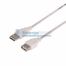 Шнур  USB-А (male) - USB-A (female)  1.8M  REXANT