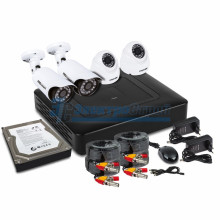 Комплект видеонаблюдения на 2 внутренние и 2 наружные камеры AHD-M (с HDD-1Tб)  ProConnect