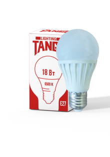 Лампа светодиодная 18W E27 A60 6500K 220V (TANGO LED А60-18W-E27-WW) (ЛОН) TANGO