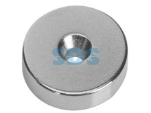 Неодимовый магнитный диск 30х5 мм с зенковкой 10х5,5 мм (упаковка 1 шт.)