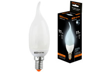 Лампа энергосберегающая КЛЛ-СW-11 Вт-4000 К–Е14 TDM (свеча на ветру) (mini)