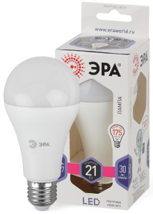 Лампочка светодиодная ЭРА STD LED A65-21W-860-E27 Е27 21Вт груша холодный дневной свет