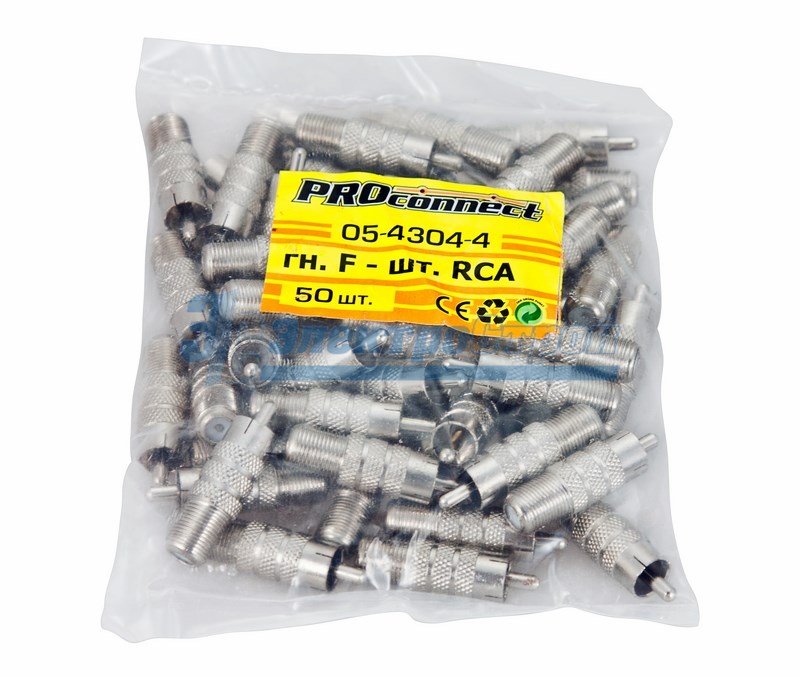 ПЕРЕХОД гнездо F - штекер RCA PROCONNECT