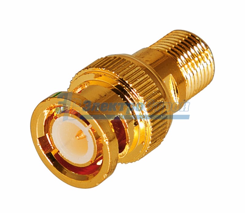 ПЕРЕХОД гнездо F - штекер BNC GOLD REXANT